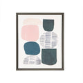 Grey Rock Garden Gel Coat Framed Canvas 2 Piece