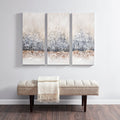 Hand Embellished 3 Piece Canvas Wall Art Set