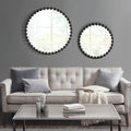 Beaded Round Wall Mirror 36