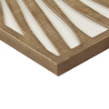 Two tone 2 piece Wood Panel Wall Decor Set