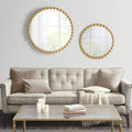 Beaded Round Wall Mirror 36