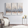 Hand Embellished 3 Piece Canvas Wall Art Set