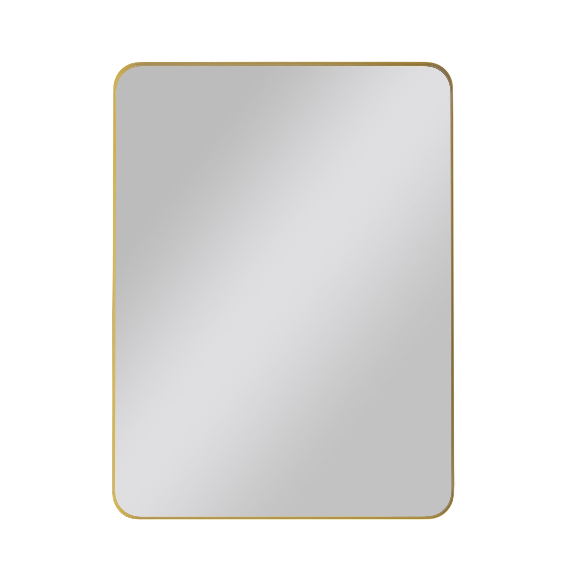 Wall Mirror 30x40 Inch Gold Rectangular Mirror Metal gold-glass-metal