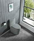 Slate Gray Elegance Toilet Lid Cover 23t01 Lgp04