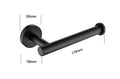 6 Piece Stainless Steel Bathroom Towel Rack Set Wall matte black-stainless steel