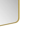 Wall Mirror 30x40 Inch Gold Rectangular Mirror Metal gold-glass-metal