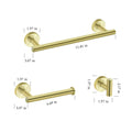 3 Piece Bathroom Hardware Set gold-stainless steel