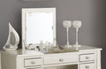 Classic Vanity Set w Stool Silver Color Drawers Open silver-bedroom-contemporary-poplar-rubber wood