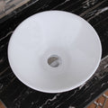 Ceramic Round Above Counter White Bathroom Sink Art gloss white-ceramic