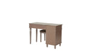 Bedroom Vanity Set w Stool Open Up Mirror Storage rose gold-bedroom-traditional-poplar-rubber wood