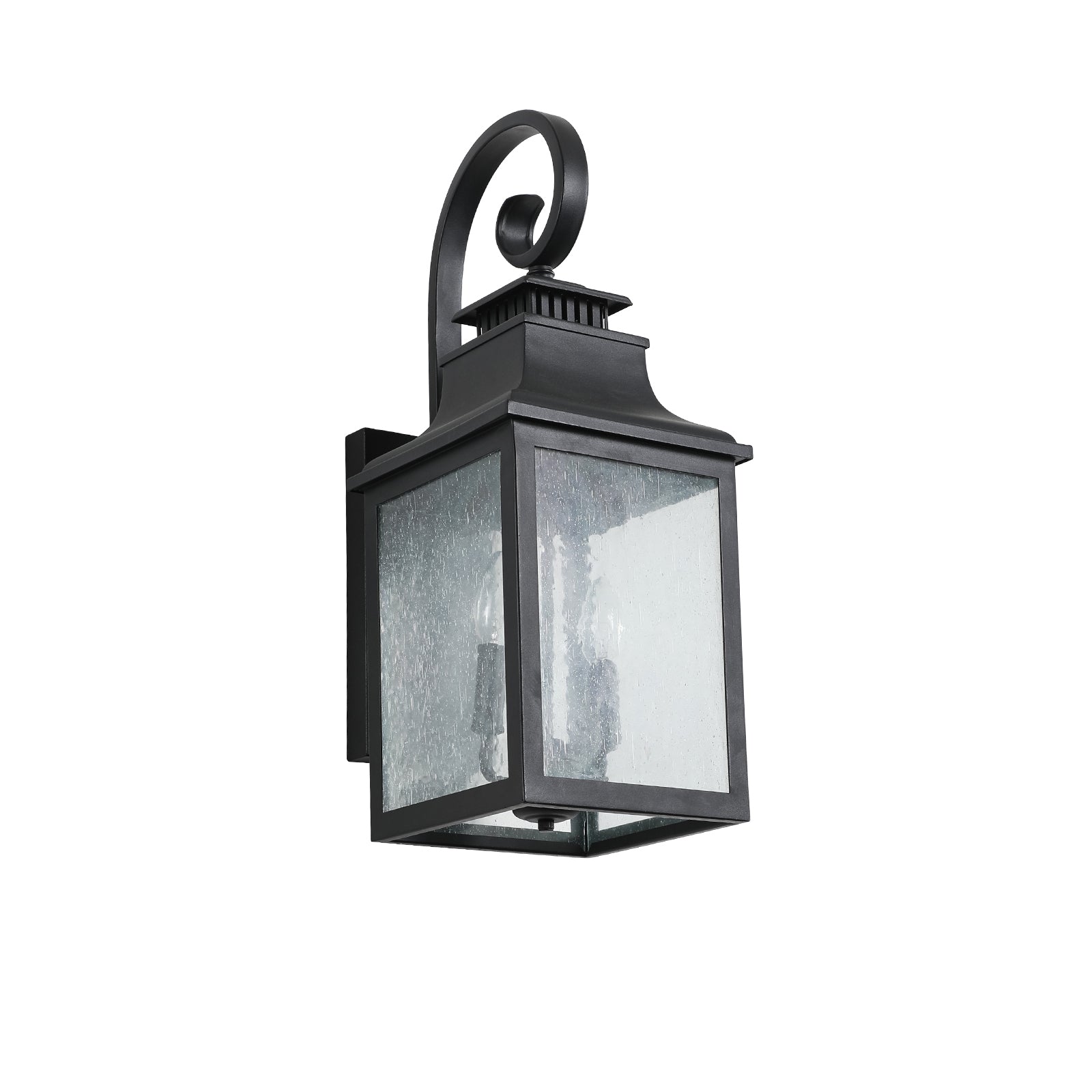 Large Outdoor Wall Lamps With Glass black-modern-glass-aluminium