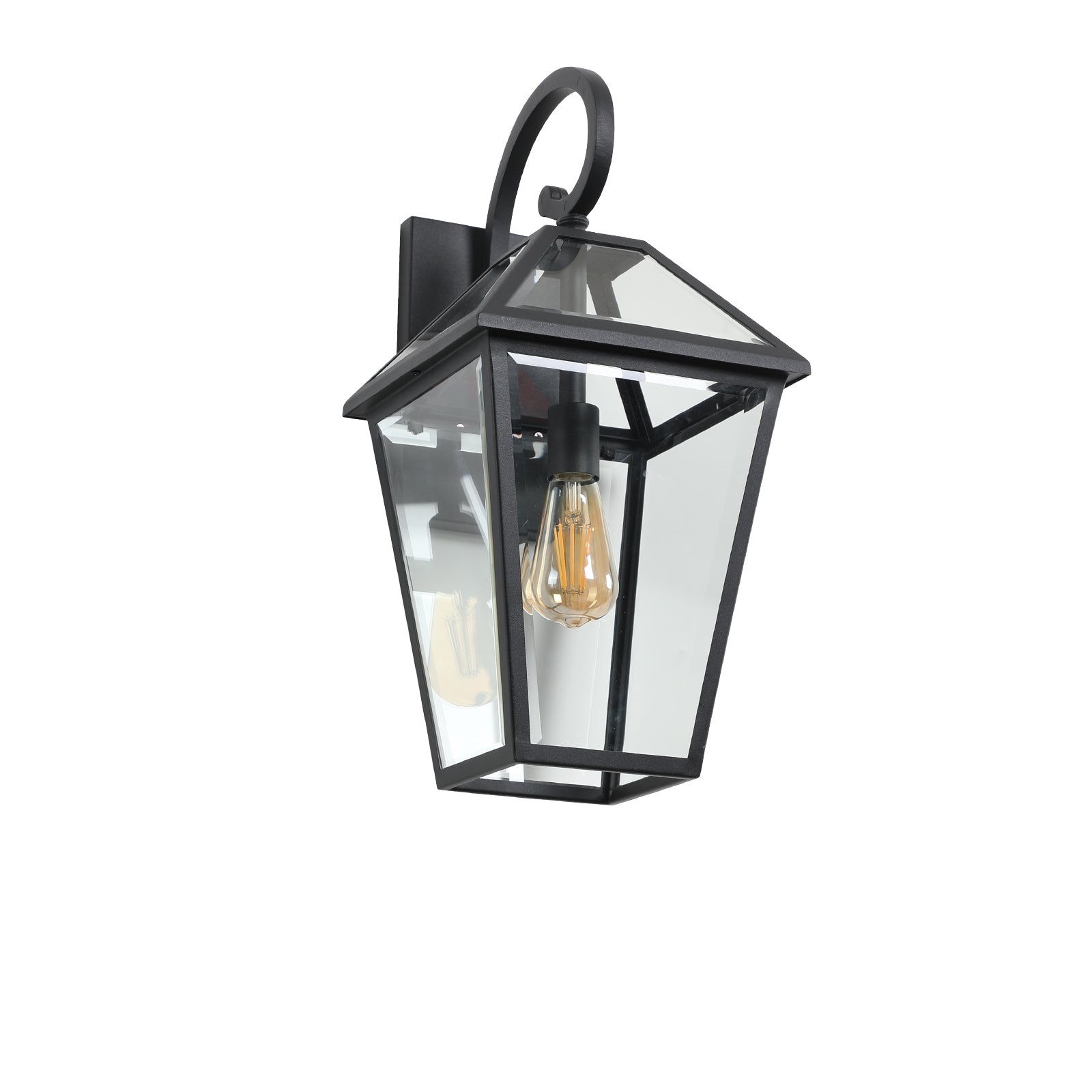 Modern Outdoor Waterproof Wall Lamp black-modern-glass-aluminium