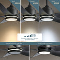 52 In Ceiling Fan Lighting with Coffee Silver ABS coffee-abs