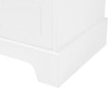 Storage Cabinet with 2 Doors and 4 Drawers for white-mdf