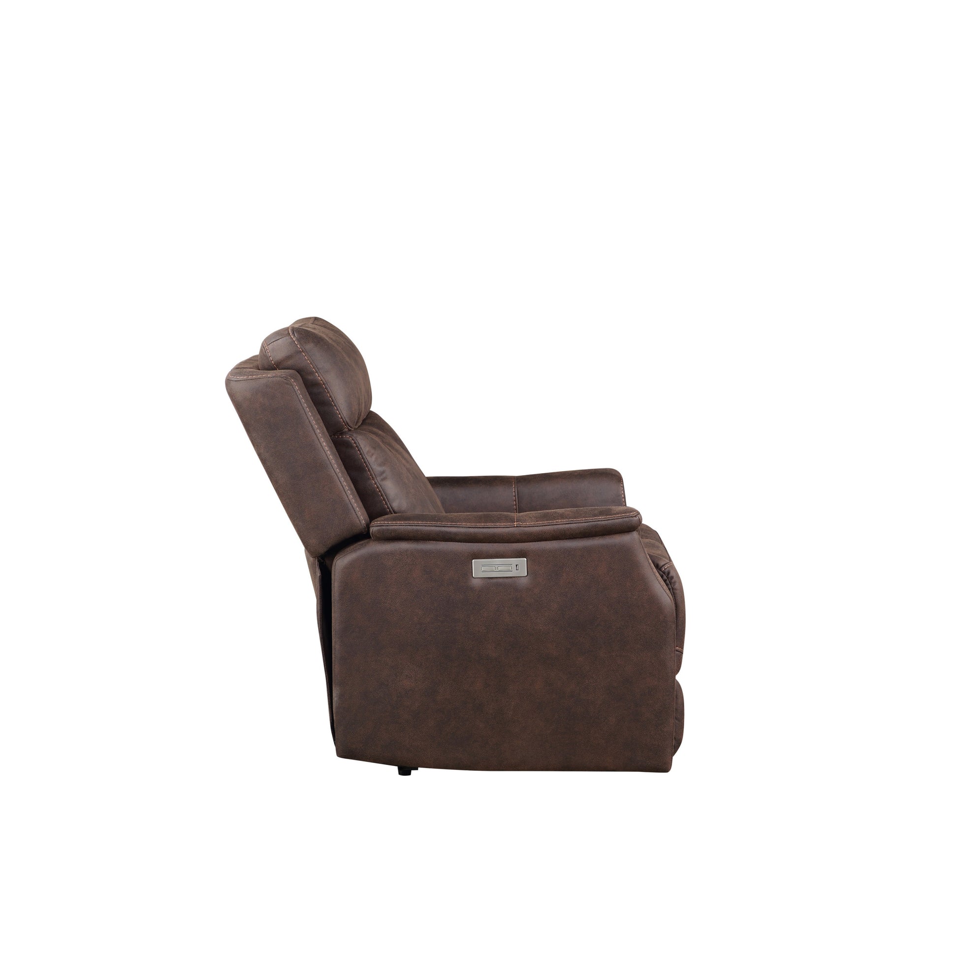 Compact Dual Power Recliner Contemporary Styling