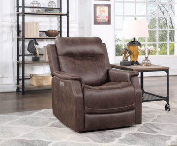 Compact Dual Power Recliner Contemporary Styling