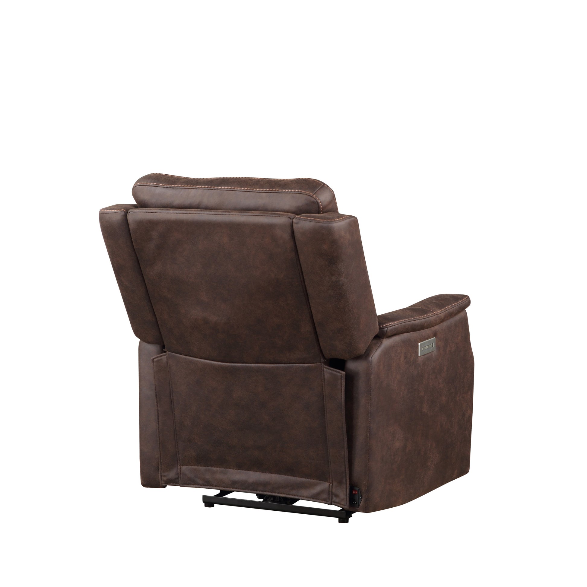 Compact Dual Power Recliner Contemporary Styling