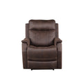 Compact Dual Power Recliner Contemporary Styling