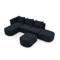 L Shape Sectional Sofa Including Two Single Seats