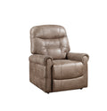 Classic Rolled Arm Power Lift Chair Recliner Heat