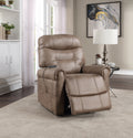 Classic Rolled Arm Power Lift Chair Recliner Heat