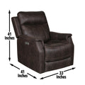 Compact Dual Power Recliner Contemporary Styling