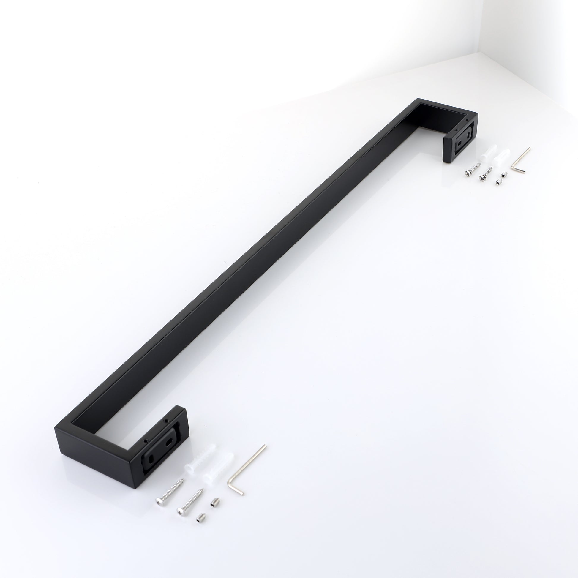 4 Piece Stainless Steel Bathroom Hardware Set matte black-stainless steel