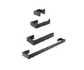 4 Piece Stainless Steel Bathroom Hardware Set matte black-stainless steel