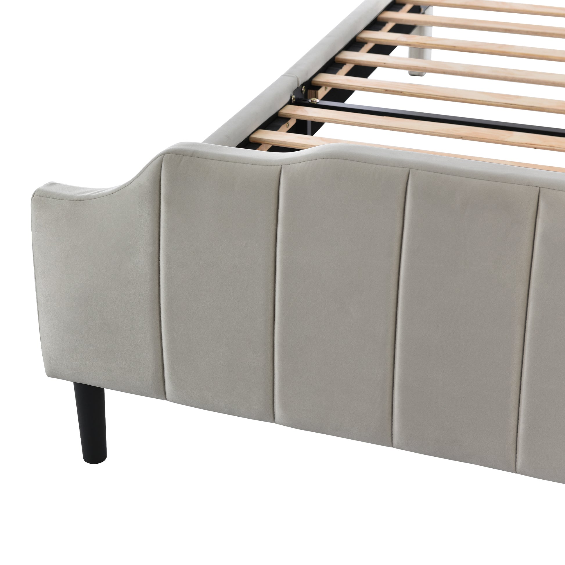 Queen Size Upholstered Platform Bed With