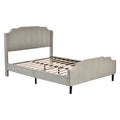 Queen Size Upholstered Platform Bed With