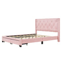 Queen Size Storage Bed Linen Upholstered Platform