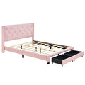 Queen Size Storage Bed Linen Upholstered Platform