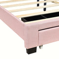 Queen Size Storage Bed Linen Upholstered Platform