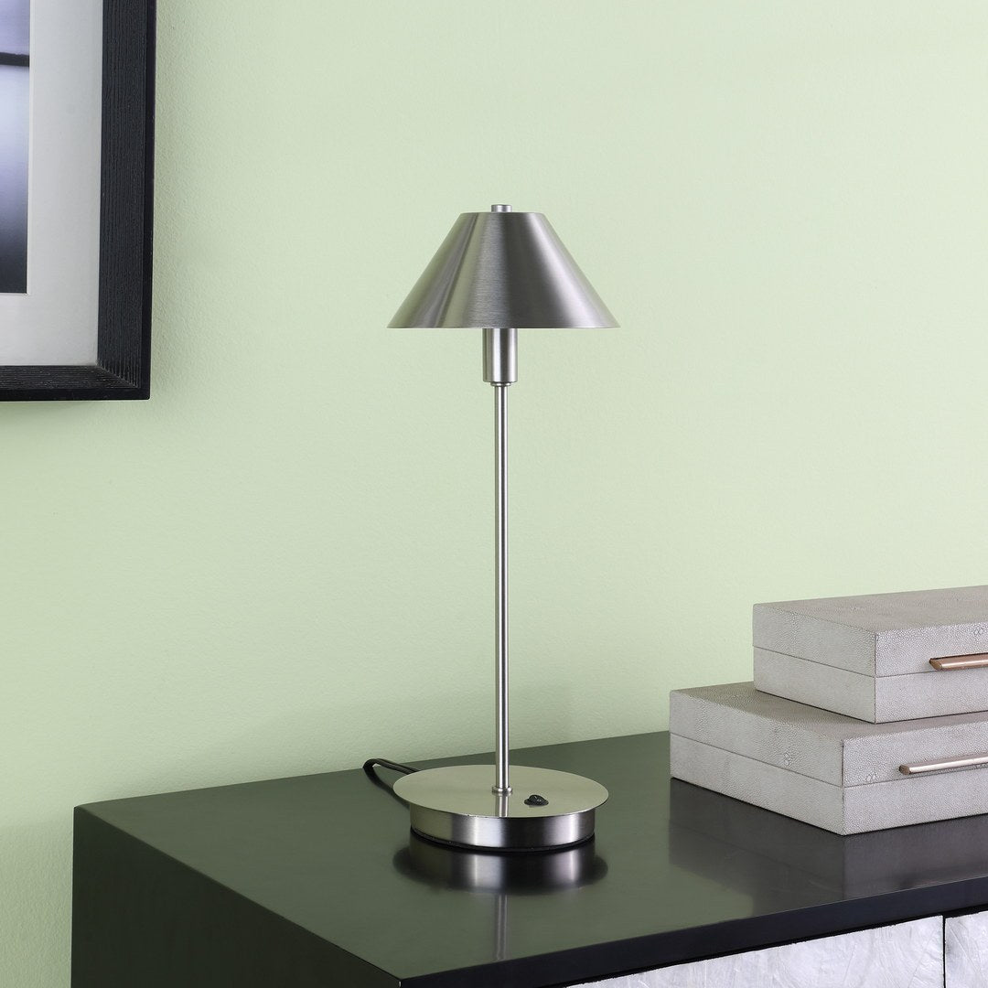 17.5" In Ryder Silver Nickel G 9 Led Table Lamp