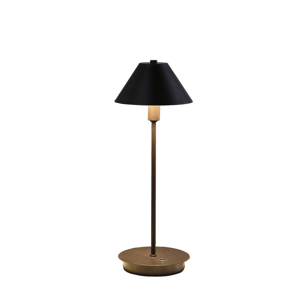 17.5" In Rowan Matte Powder Black G 9 Table Lamp