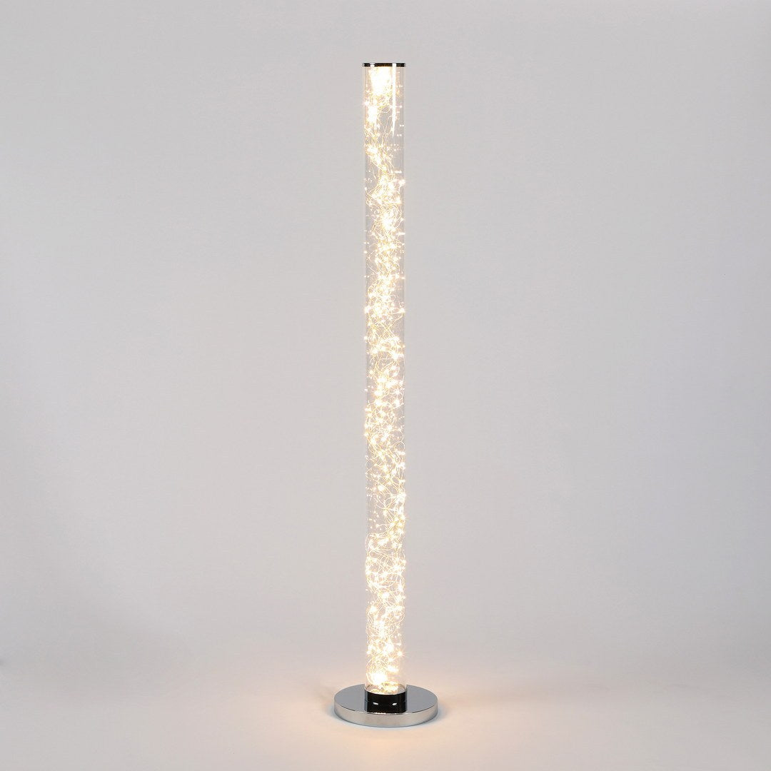 49" Exposed Rope Led Minari Clear Column Floor