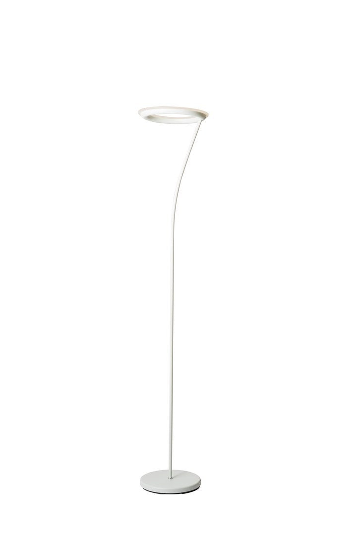 73" Tall Metal Torchiere Floor Led Lamp With Halo