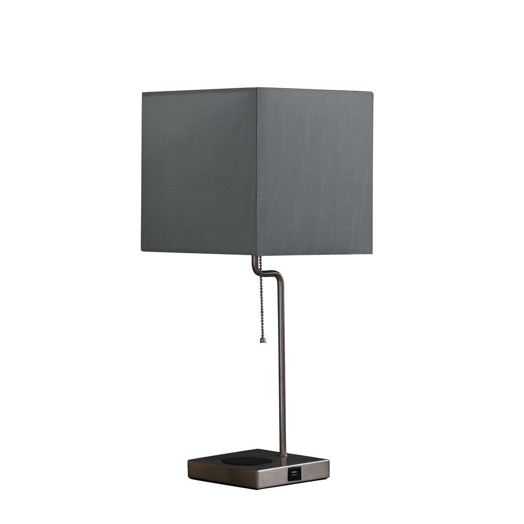 21.5 Inch Aston Square Table Lamp w Charging