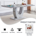 Modern simple and luxurious grey imitation marble grey-mdf