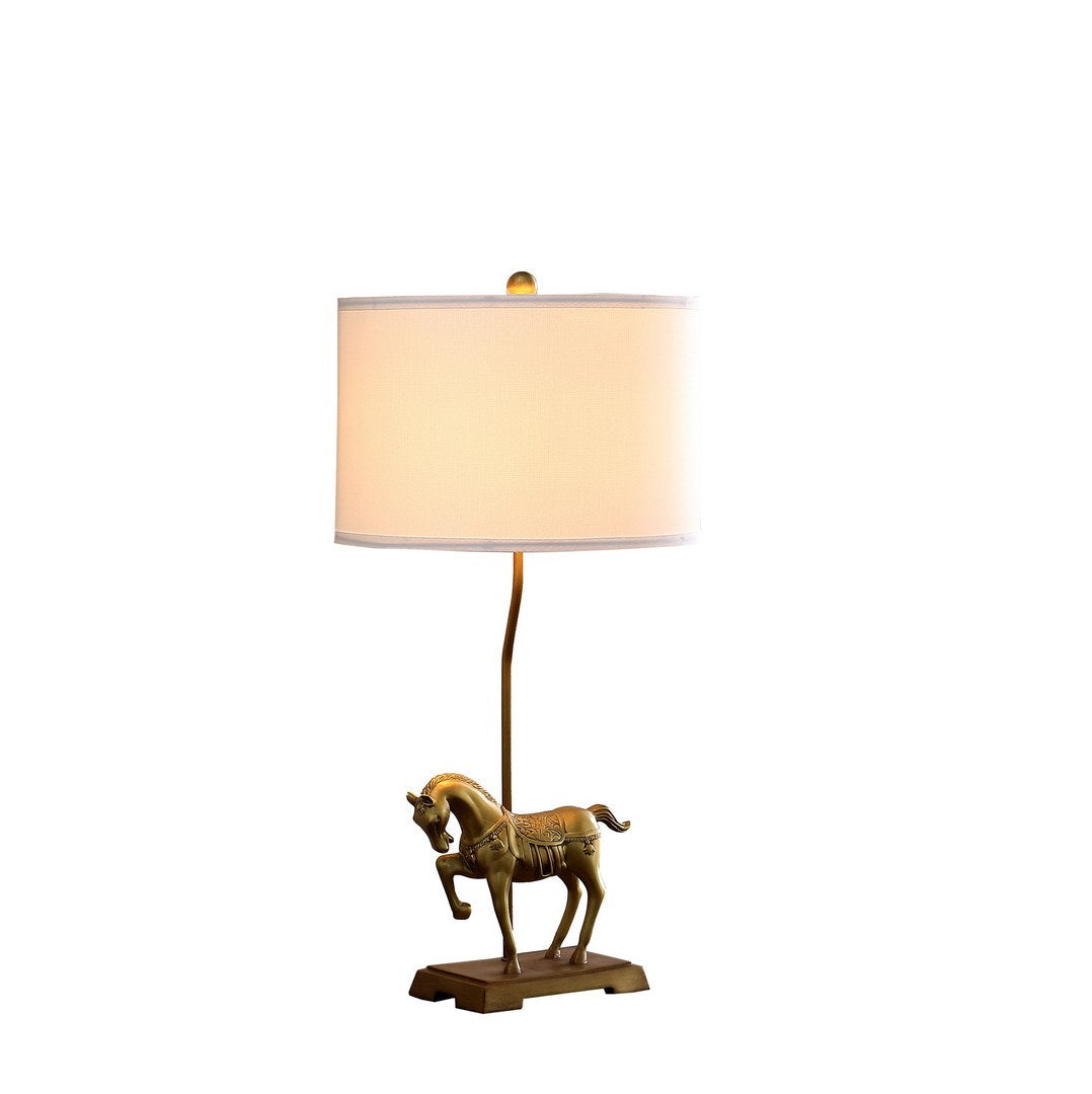 29.5" In Gold Royal Stallion Horse Resin Table