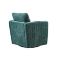 Upholstered 360 Degree Swivel Chair green-polyester