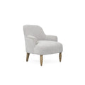 Upholstered Accent Chair light grey-polyester