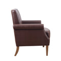 Faux Leather Accent Arm Chair