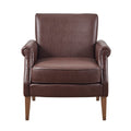 Faux Leather Accent Arm Chair