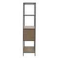 3 Shelf Bookcase with Storage Cabinet