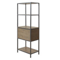 3 Shelf Bookcase with Storage Cabinet