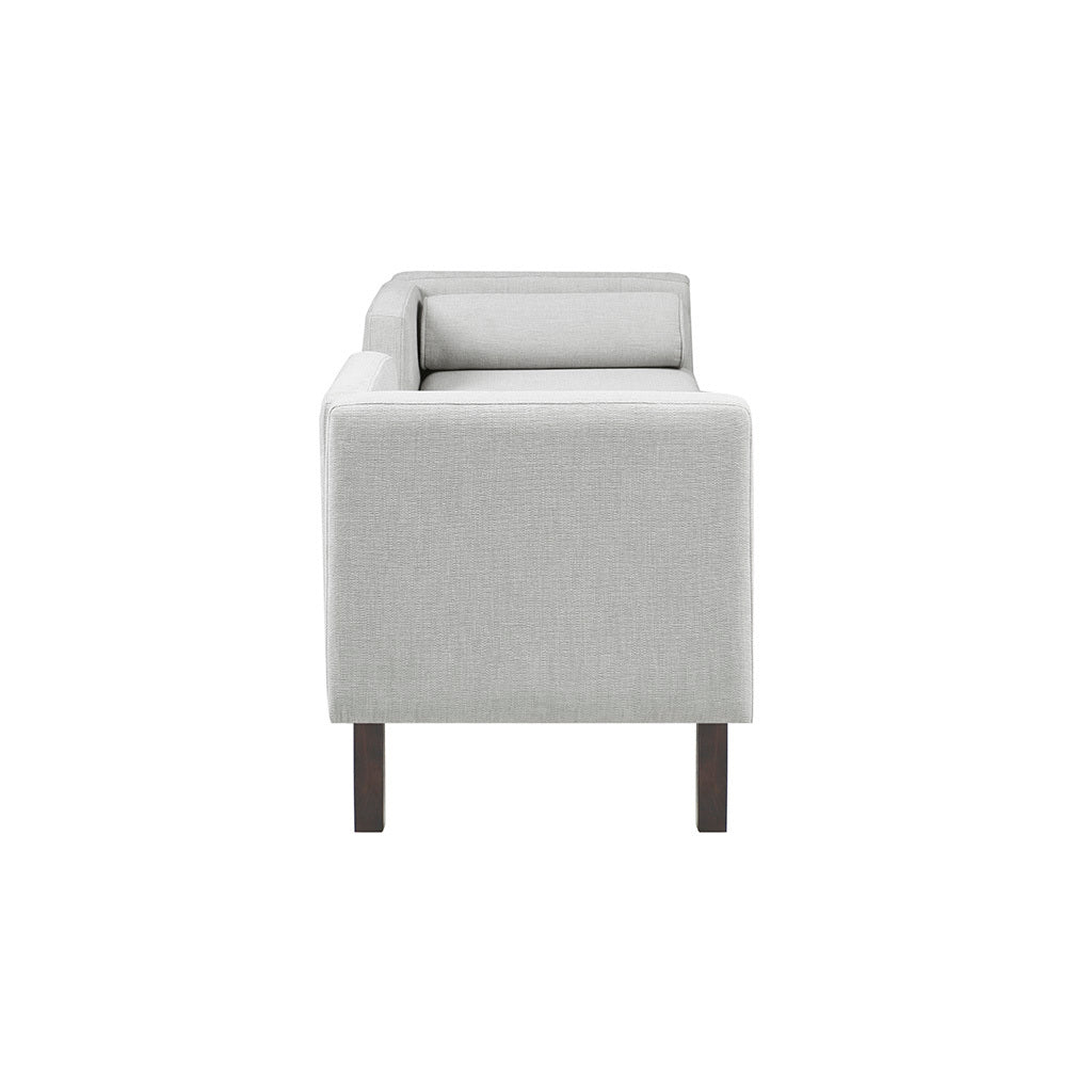 Upholstered Accent Bench gray-polyester