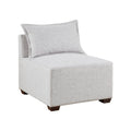 Modular Armless Chair ivory-polyester