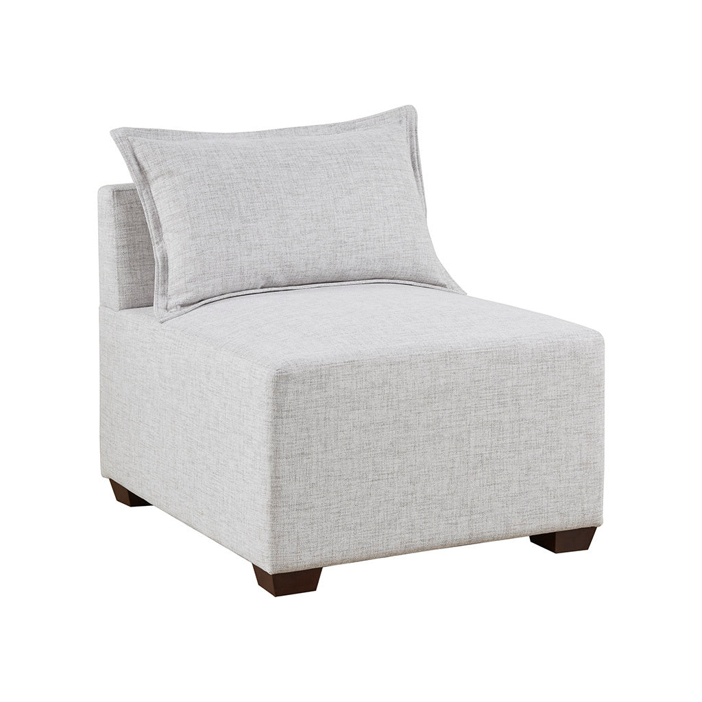 Modular Armless Chair ivory-polyester