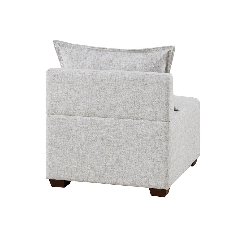 Modular Armless Chair ivory-polyester